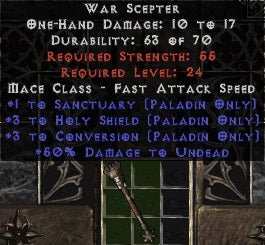 '+3 Holy Shield Scepter (CTA Base) - East Non-Ladder