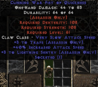 +6/40ias Trap Claw (1 Socket) - Europe Non-Ladder