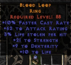 Blood Loop Ring - East Non-Ladder