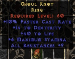Ghoul Knot Ring - East Non-Ladder