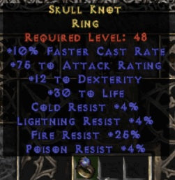 Skull Knot Ring - East Non-Ladder