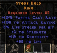 Stone Hold Ring - West Non-Ladder