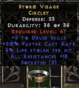 Storm Visage Circlet - East Non-Ladder