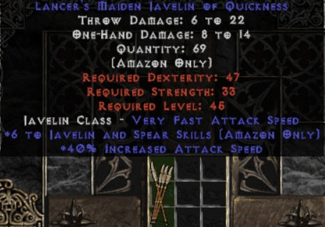 '+6/40% IAS Maiden Javelin - East Non-Ladder