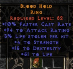 Blood Hold Ring - East Non-Ladder