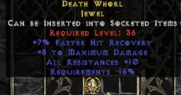 Death Whorl Jewel - Europe Non-Ladder