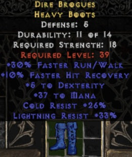 Dire Brogues Heavy Boots - West Non-Ladder