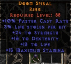 Doom Spiral Ring - Europe Non-Ladder