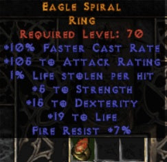 Eagle Spiral Ring - Europe Non-Ladder